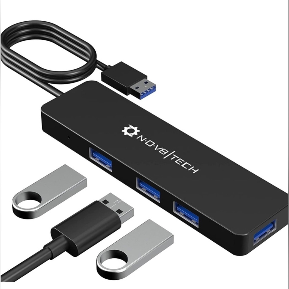 NOV8tech 4 Port USB 3.0 Hub
